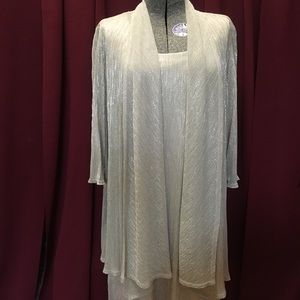 Women’s silver sparkling formal dress